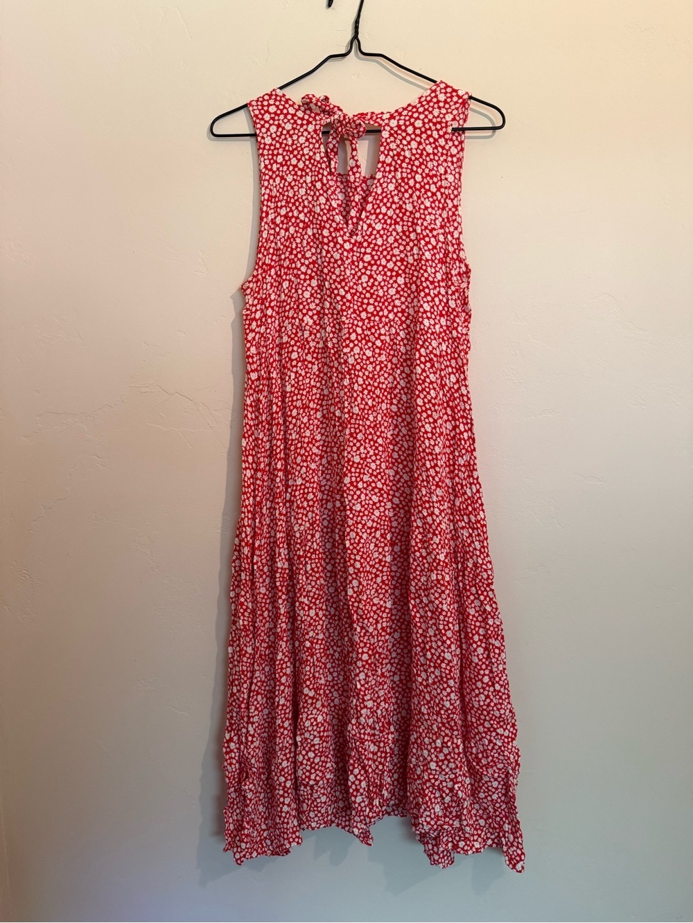 Sezane Josie Red Floral Midi Dress size 40 - Picture 2 of 5